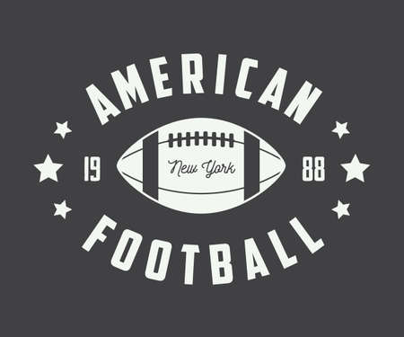 Vintage rugby and american football labels, emblemsのイラスト素材