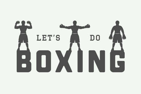 Vintage retro motivation logo, emblem, label, poster or design print. Inspirational quote with typography. Monochrome graphic Art. Vector Illustration.のイラスト素材