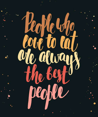 Handwritten lettering modern calligraphyのイラスト素材