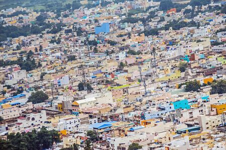 Tiruvannamalai, India Top view of sityの写真素材