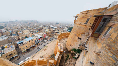 Jaisalmer, India - December 5, 2019: View of the city from the height of the fortressのeditorial素材