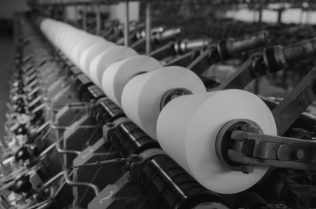 Industrial textile factory, interiorの写真素材