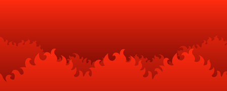 Vector illustration of a burning flame gradient background. Landscape format. Perfect for banners, wallpapers, ads, graphic design projects. Great for energy, fire and heat related themes.のイラスト素材