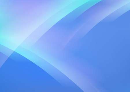 Mysterious abstract vector background with blue, purple, and green gradient, resembling an aurora. Ideal for dreamy, cosmic, or futuristic design projects.のイラスト素材