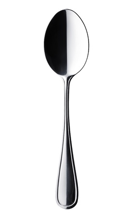 The Symbol diet, of healthy and unhealthy food  Spoon divided into black and white の写真素材