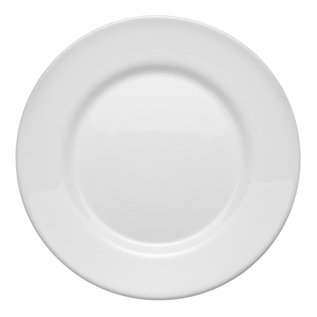 Plate on white backgroundの写真素材