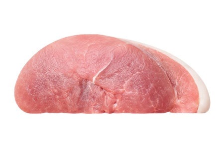 Fresh raw meat on white backgroundの写真素材
