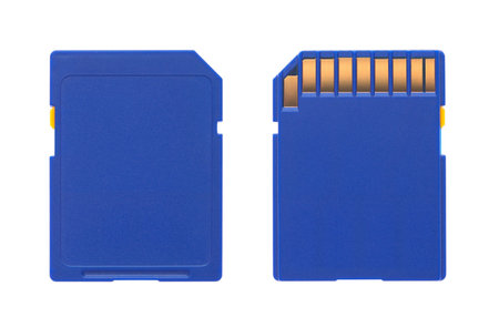 SD. Secure Digital on a white background