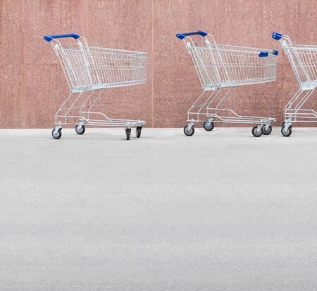 shopping cartsの写真素材