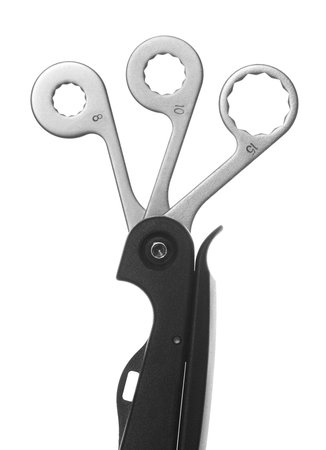 Wrench. Bike repair tool key. Symbol technical support