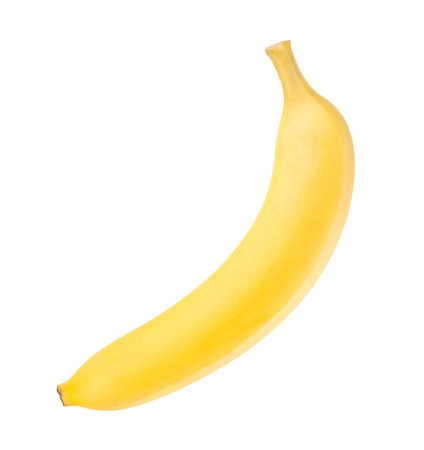 banana on white backgroundの写真素材
