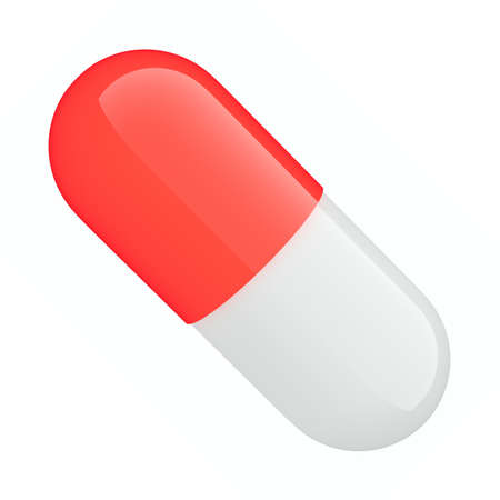 pill on a white backgroundの写真素材
