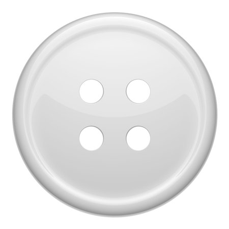 sewing button on a white background