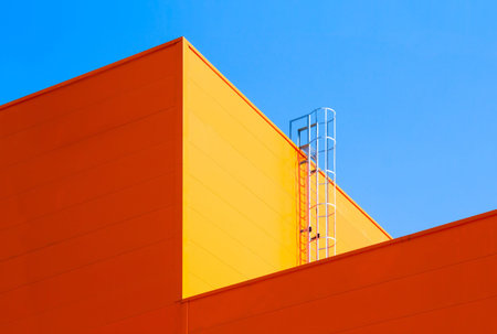 Industrial architecture  Abstract geometric background