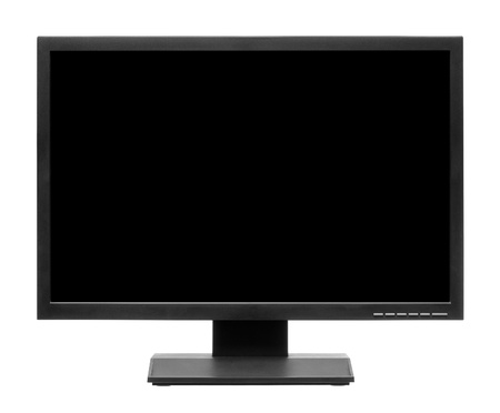 Computer display or lcd tv on white backgroundの写真素材