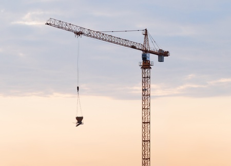 hoisting craneの写真素材