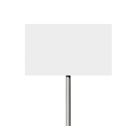 Blank traffic sign or a banner for outdoor advertisingの写真素材