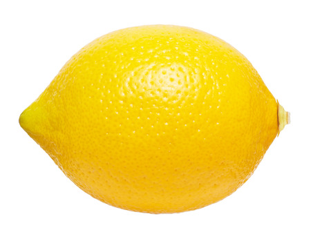 Lemon on a white backgroundの写真素材