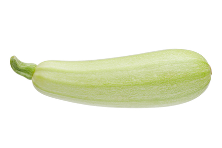 Fresh marrow vegetable. Isolated on white backgroundの写真素材