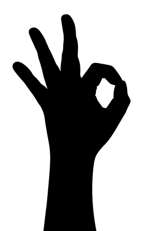 Ok. Gesture of the hand. のイラスト素材