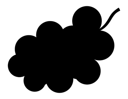 Grape silhouetteのイラスト素材