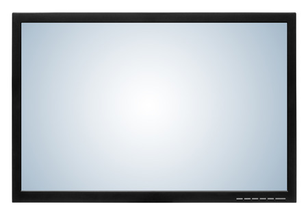 Computer display or lcd tv on white backgroundの写真素材