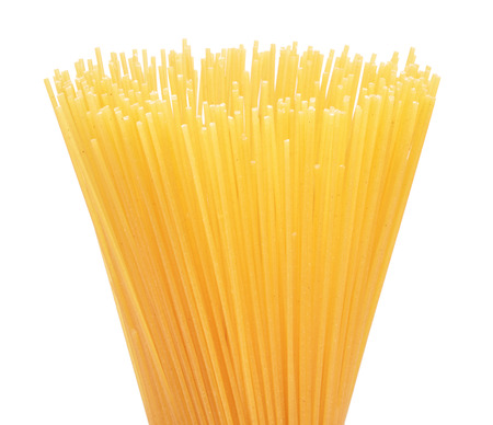 pasta on a white backgroundの写真素材