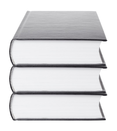 stack of books on a white backgroundの写真素材