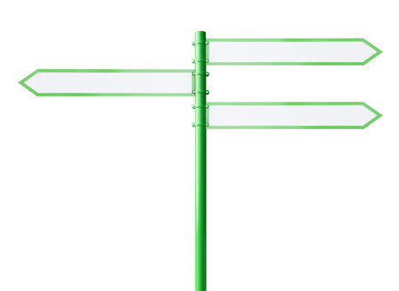 directional arrows on a white backgroundの写真素材