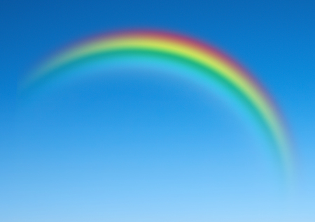 rainbow in the skyの写真素材