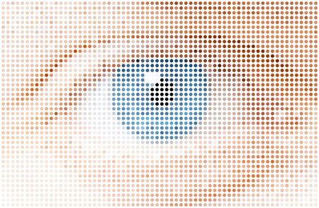 human dots eye,  illustrationのイラスト素材