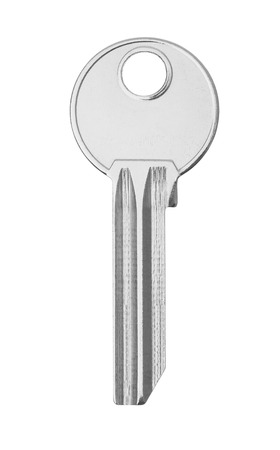 key isolated on white backgroundの写真素材