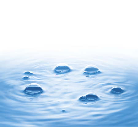 bubbles on surface of waterの写真素材