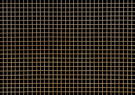 metal grid on a black backgroundの写真素材