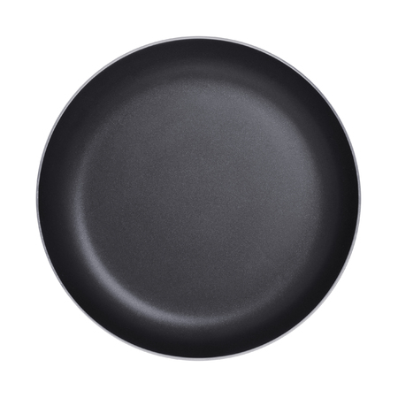Frying pan isolated on white backgroundの写真素材