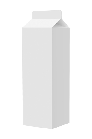 Milk pack on a white background. Vector illustrationのイラスト素材