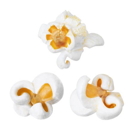 Popcorn set isolated on white background                          の写真素材