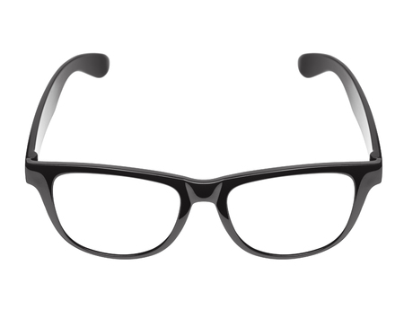 glasses isolated on a white backgroundの写真素材