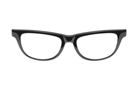glasses isolated on a white backgroundの写真素材