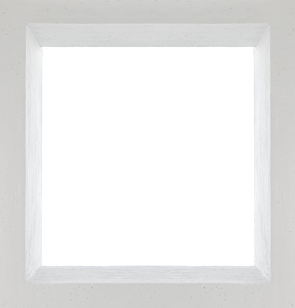 empty hole for window in concrete wallの写真素材
