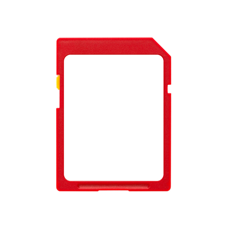 isolated SD card with text fieldの写真素材