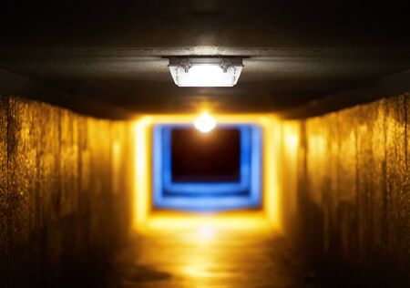 old dark corridor or portalの写真素材