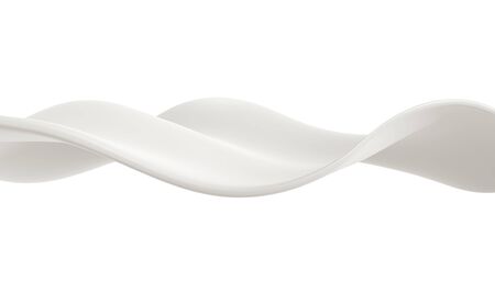 Flow milk close-up, 3D illustrationの写真素材
