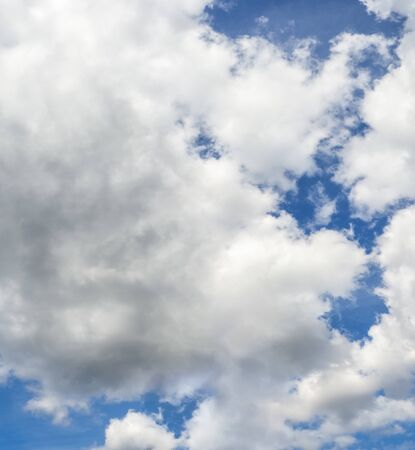 Clouds in the blue sky, abstract backgroundの写真素材