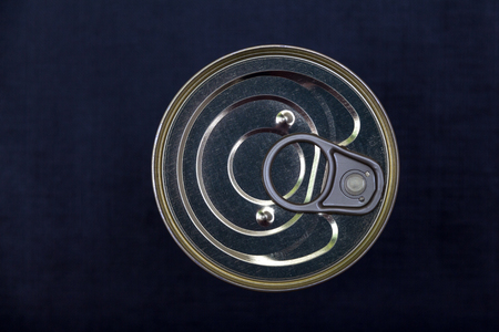 can lid, Black backgroundの写真素材