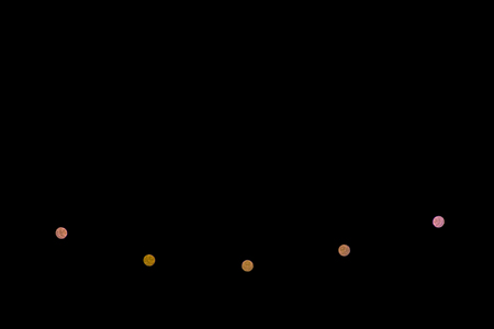 blurred lights garland on a black background. minimalismの写真素材