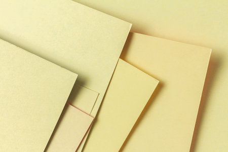 Surface of cardboard sheets with a sticky layer. Reverse side of the application paper. Abstract geometric linesの写真素材