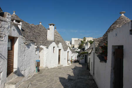 The streets of Trulli in Alberobelloの写真素材
