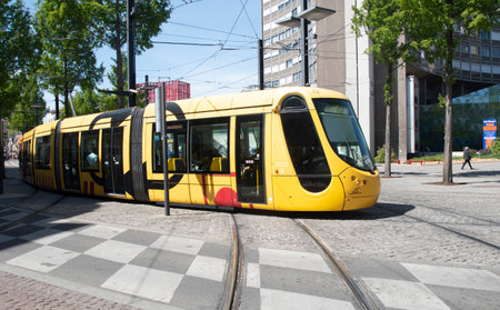 Trams in Mulhouseのeditorial素材