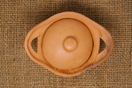earthenware on sack